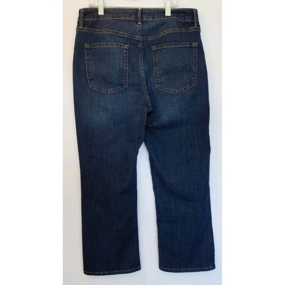 Rebecca Minkoff Size 8P Dark Wash Straight Leg Denim Jeans - Picture 3 of 7